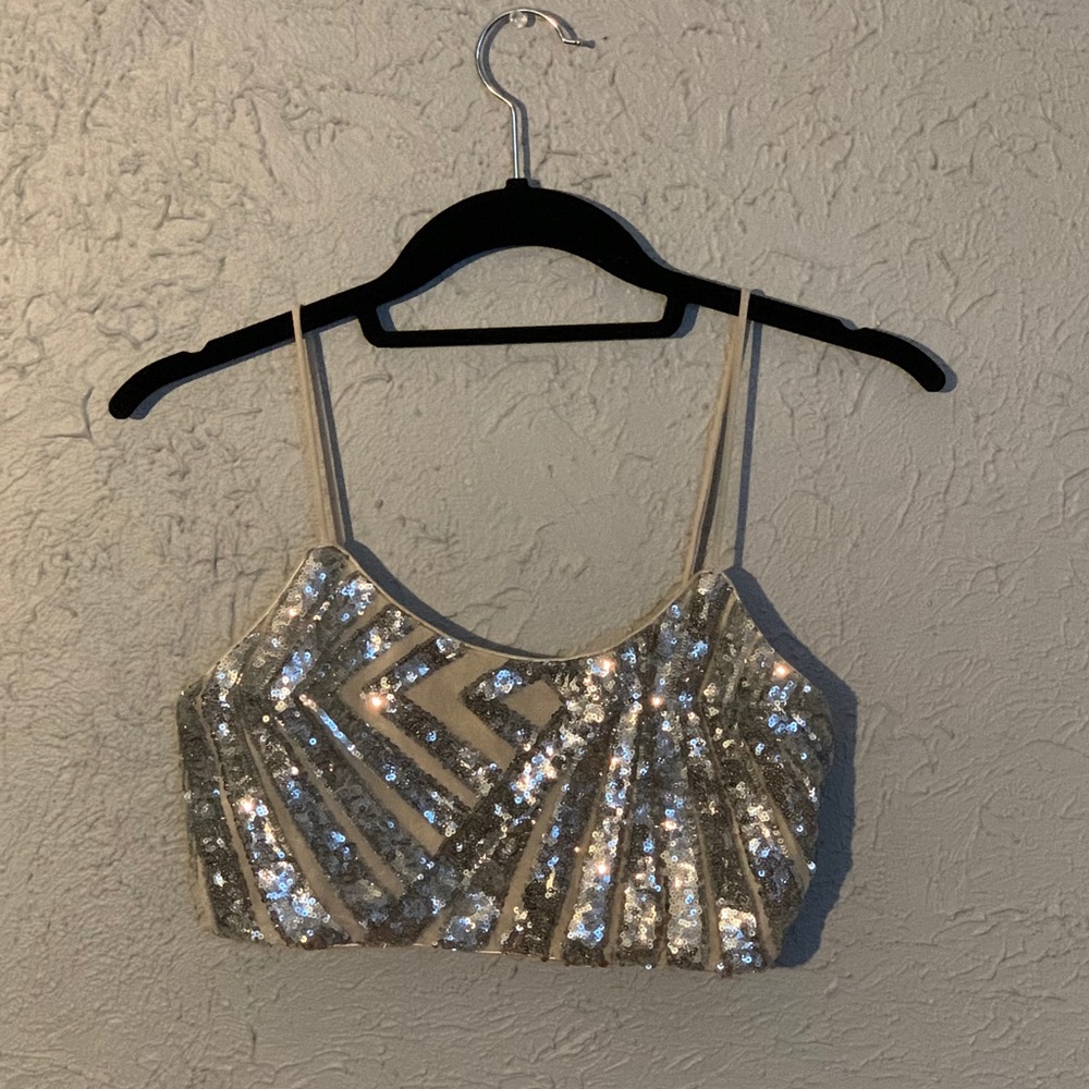 Sparkling Cropped Tank